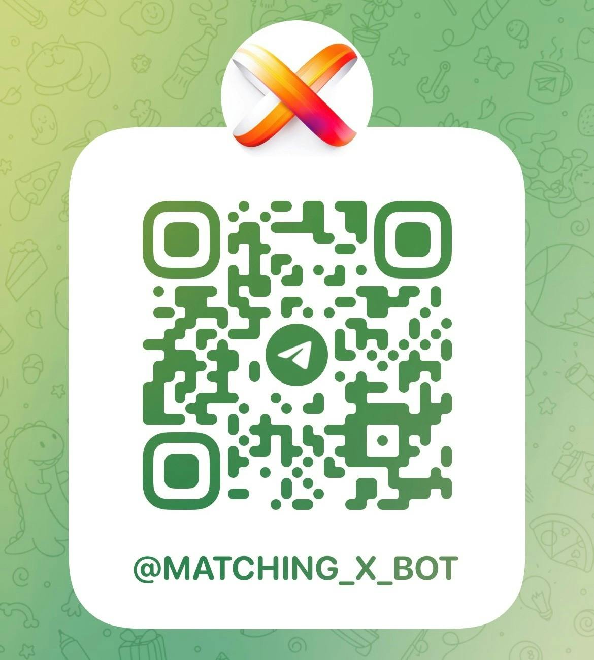 QR Code for Telegram Matching_X_Bot